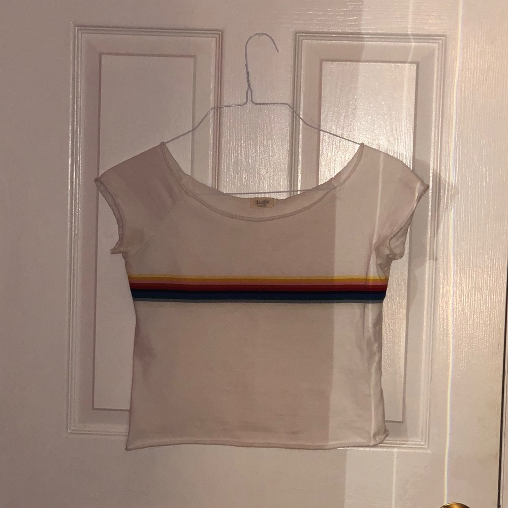 White off the shoulder tee from pacsun!